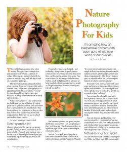 Nature Photography for Kids: a Small Print Article in the Kidz Ink ...